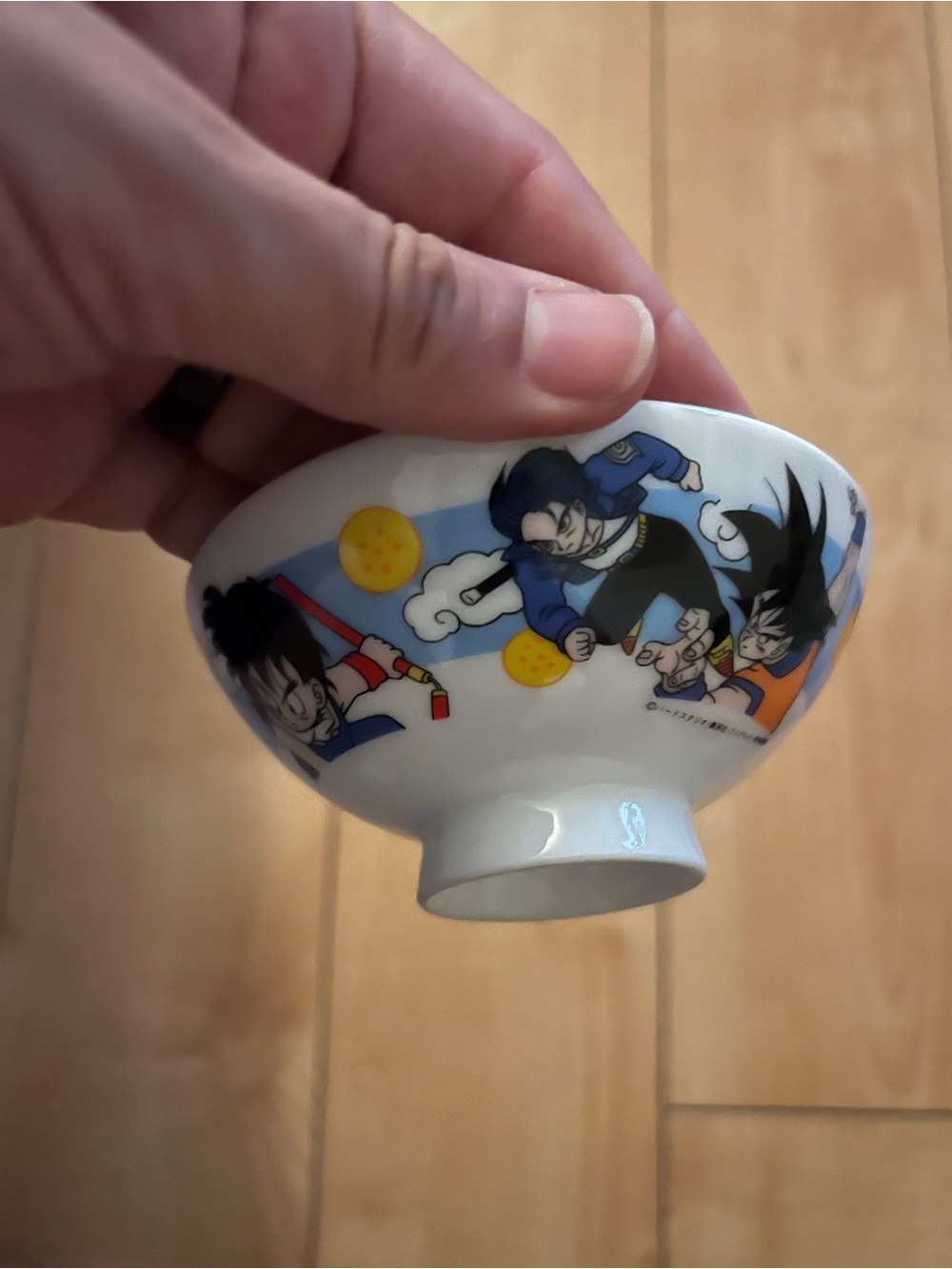 Vintage Retro Dragon Ball Z Rice Bowl Ceramic Bandai Goku Gohan
